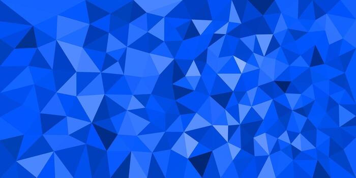 un vibrante resumen antecedentes hecho de azul bajo escuela politécnica triangulos, creando un dinámica y moderno geométrico modelo. vector