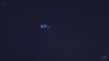 dinámica animación de el palabra suscribir aparece con elegante neón color en oscuro antecedentes video