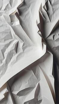 Paper background with shadows. Realistic white paper texture with natural shaded folds, creating the illusion of handmade. photo