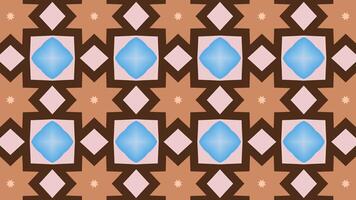 prismático octógono caleidoscópio fundo - azul Castanho geométrico Projeto video