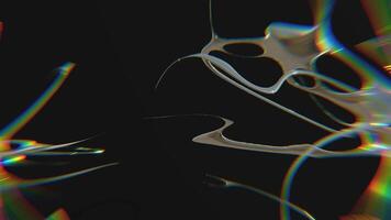 diseño No 55 psicodélico tipo de cromo futurista y2k bucle diseño elemento fondo, video