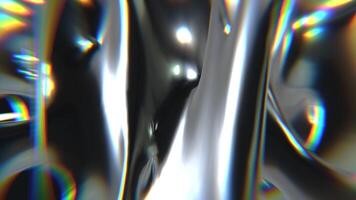 design av reflekterande kromtyp trogen y2k looping design element bakgrund video