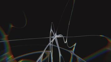 design Nej 52 typografisk kromtyp trogen y2k looping design element bakgrund, video