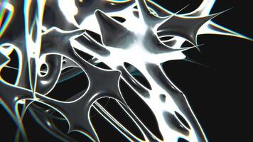 design av lyxig kromtyp trogen y2k looping design element bakgrund video