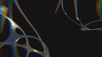 design Nej 60 elementär kromtyp trogen y2k looping design element bakgrund, video