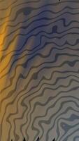 vertical abstrato cinzento ondulado linhas crio uma hipnotizante padronizar em uma gradiente fundo com laranja e azul matizes video
