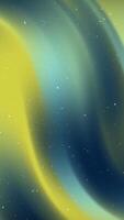 Vertical Abstract background with yellow and blue gradient swirls and falling snow effect creating a dreamy and artistic backdrop. video