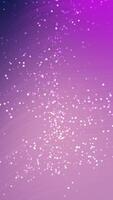 Vertikale leuchtend Partikel erhebt euch gegen ein Gradient lila Hintergrund, Erstellen ein magisch, ätherisch und visuell fesselnd Wirkung. video