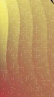 vertical animado pano de fundo características uma gradiente do dourado amarelo para vermelho com espumante pontos criando uma dinâmico e elegante efeito video