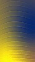 Vertikale abstrakt Wellen Hintergrund Animation mit Gelb und Blau Gradient Farben Erstellen ein entspannend und modern Hintergrund video