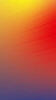 Vertikale abstrakt Gradient Hintergrund Animation mit glatt Farbe Übergänge von Gelb zu rot zu Blau zum modern Design. video