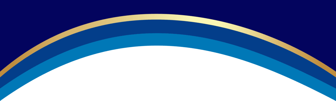 grens vorm voor banier ontwerp. hoofd sectie met gouden lijn. abstract bodem voor web bladzijde. gebogen verdeler sjabloon. golvend blauw horizontaal scheidingsteken. png