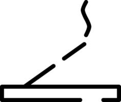 minimalista moderno redondeado contorno Joss palo icono vector