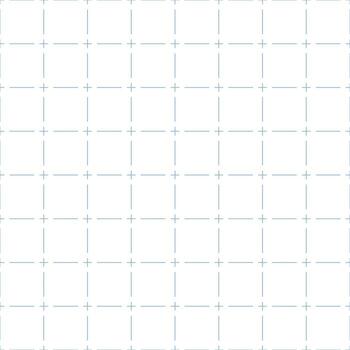 Squared dashed grid seamless pattern. Math paper notebook background. Dashed cross line texture. Squared notebook seamless pattern vector