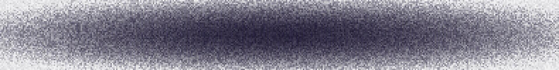 Radial Pixel Gradient Texture, Wide Digital Noise Pattern, Grayscale Monochrome Fade Background, Square Particles Mosaic BG, Smooth Vignette Effect. Backdrop. vector