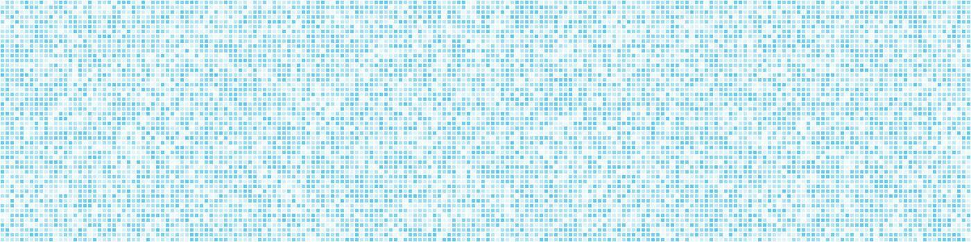 Blue Mosaic Tile Background For Spa, Sauna, Interior. Digital Pattern for AI Fragmentation Visual, Machine Learning, Big Data Grid. Ultra Wide Texture. Backdrop vector