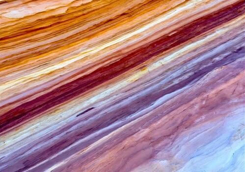 A close up of a colorful rock formation photo
