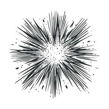 Dynamic explosion design for creative projects and marketing vector