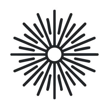 Sunburst design for modern branding and creative projects vector