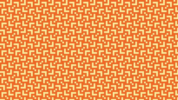 Seamless orange geometric pattern with abstract square and corner shapes, perfect for textile, wallpaper, wrapping paper, digital backgrounds, and modern decorative design projects vector