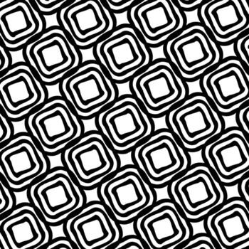 negro y blanco zigzag óptico espejismo modelo con cuadrícula y rombos vector