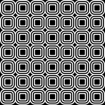 Black and White Nested Squares Optical Illusion Op Art Pattern vector