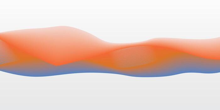 Dynamic abstract background or blue and orange abstract gradient design vector