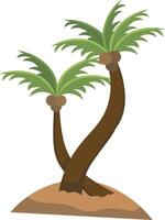 ilustración de tropical palma árbol. vector