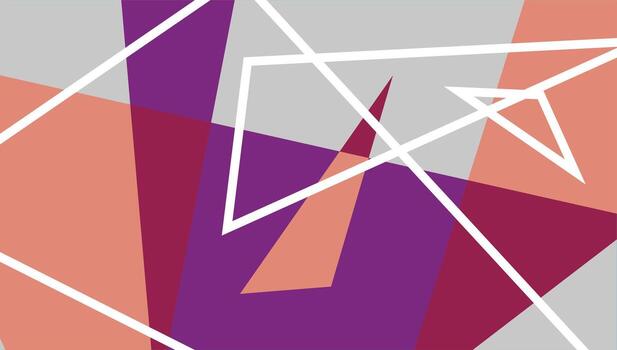 Colored geometric background, geometric lines and background vector