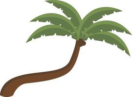 palma árbol ilustración aislado en blanco antecedentes. vector