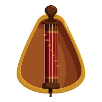 salterio demostración sonido tablero y instrumentos de cuerda parecido a un medieval instrumento vector