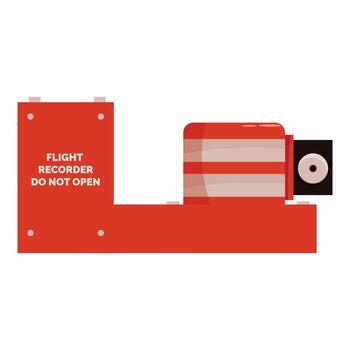 vuelo grabadora demostración hacer no abierto advertencia firmar vector