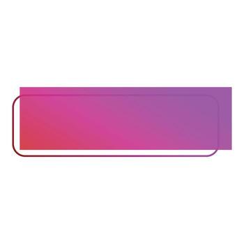 Vibrant gradient rectangle with rounded corners and double border effect vector