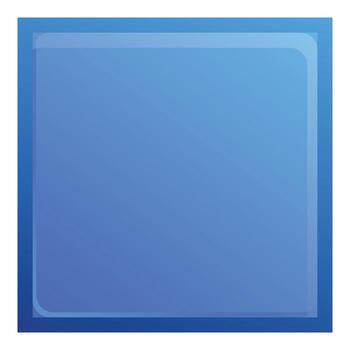 azul cuadrado botón con redondeado rincones creando moderno usuario interfaz diseño vector