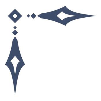 Elegant corner design element featuring abstract shapes and lines vector