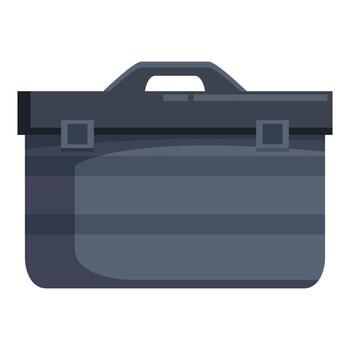 Closed toolbox keeping instruments safe and organized for professional use vector