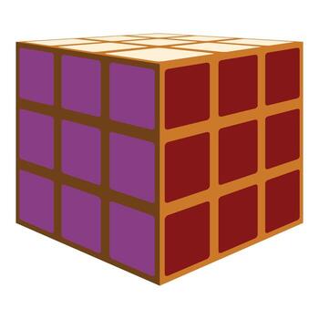 Combination puzzle exemplifying problem solving and strategy vector