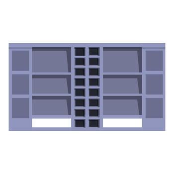 grande vacío estante para libros con cajones Proporcionar amplio almacenamiento espacio vector