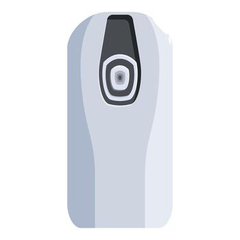 Portable breathalyzer device showing alcohol sensor and display vector