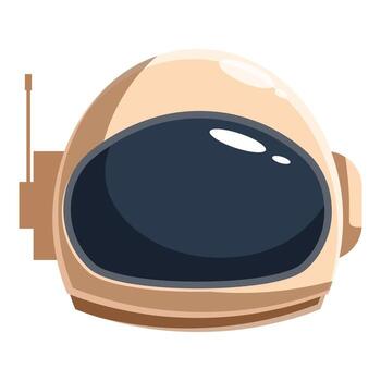 astronauta casco explorador el vastedad de espacio con moderno tecnología vector