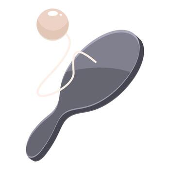 taza y pelota juego equilibrio habilidad juguete en isométrica ver vector