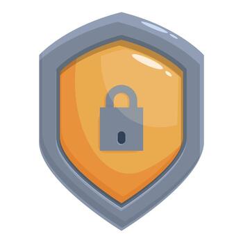 seguro proteger proteger valioso datos con fuerte candado icono vector