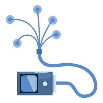 Wearable neurotechnology device collecting brainwave data for analysis vector