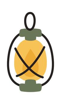 Retro Kerosene Lamp vector