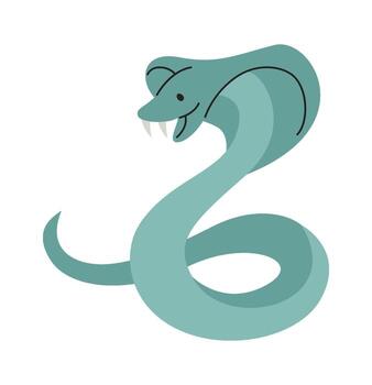 Cobra Snake Attacking vector