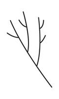 árbol rama icono ilustración vector