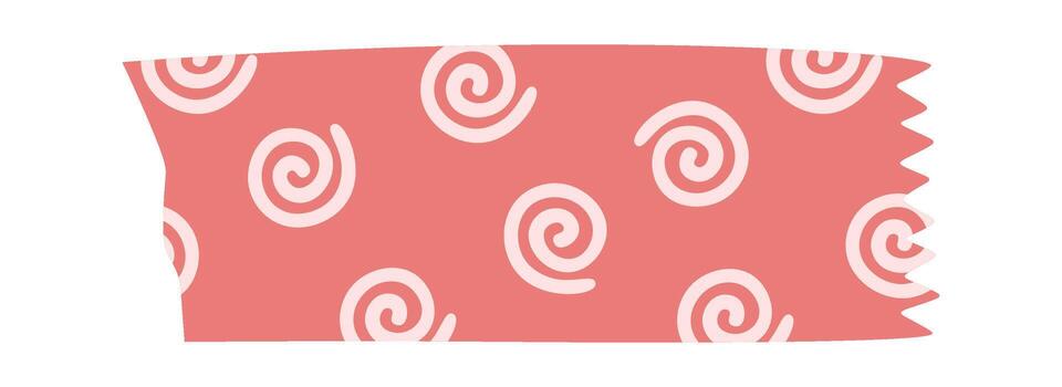 Adhesive Tape With Snail Pattern vector