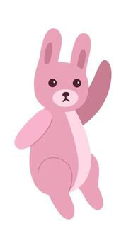 Plush Rabbit Toy vector