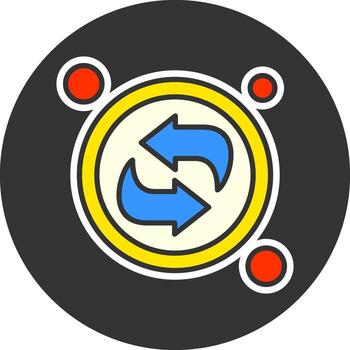 actualizar botón navegación gris circulo icono vector