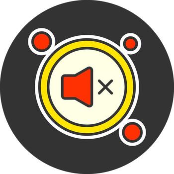 mudo botón navegación gris circulo icono vector